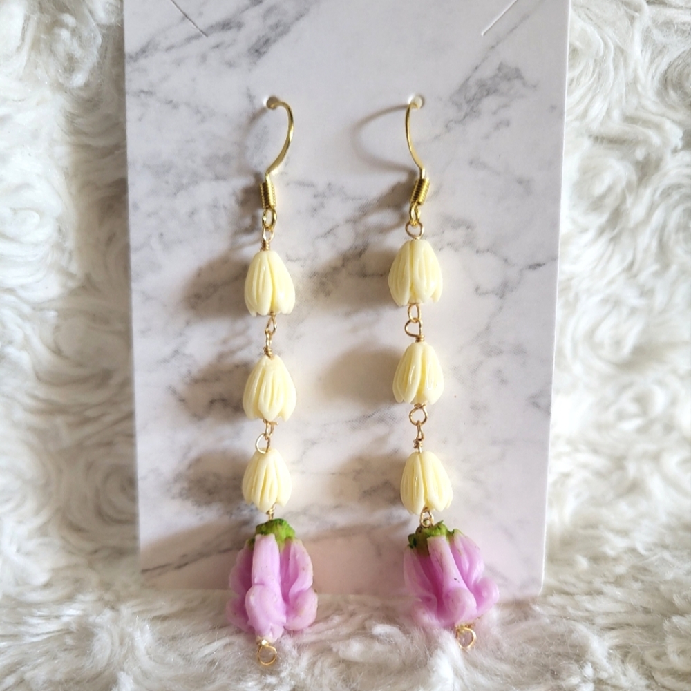Crown Flower Earrings